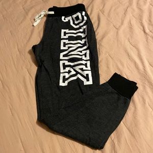 PINK Gray Sweatpants